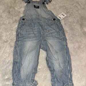 Kids Striped Overalls